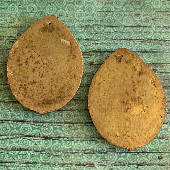 Vintage Set of Two Wooden Cameo Creation Framed Art of Victorian Ladies ❤️ - Picture 4 of 6